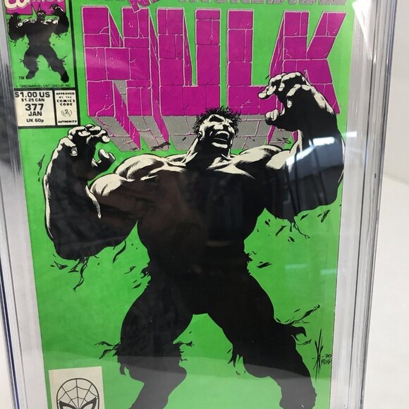 Marvel Comics INCREDIBLE HULK #377 CGC 9.4 NM 1st Professor Smart Hulk Key Issue - Picture 6 of 10